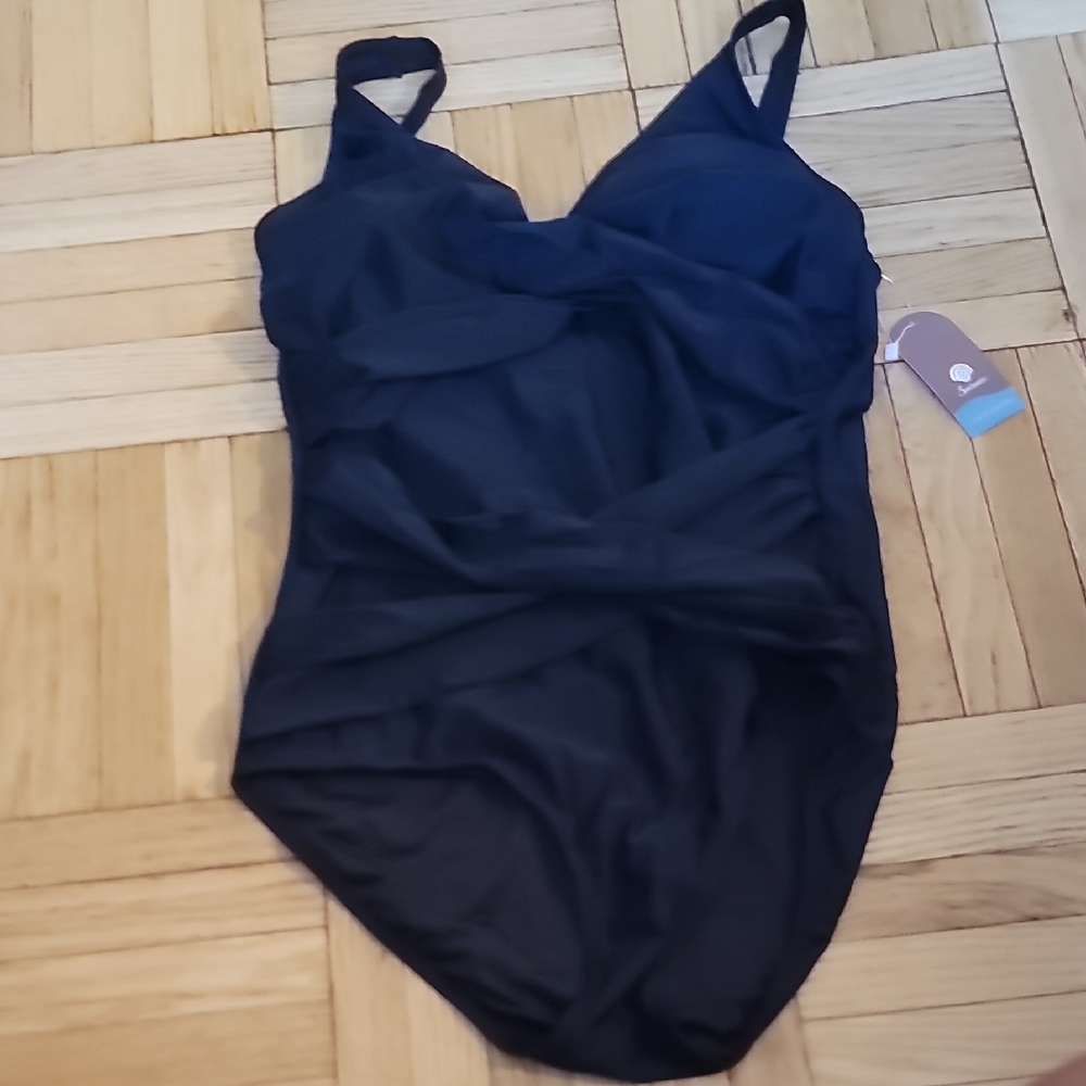 Elegant Black One-Piece Swimsuit